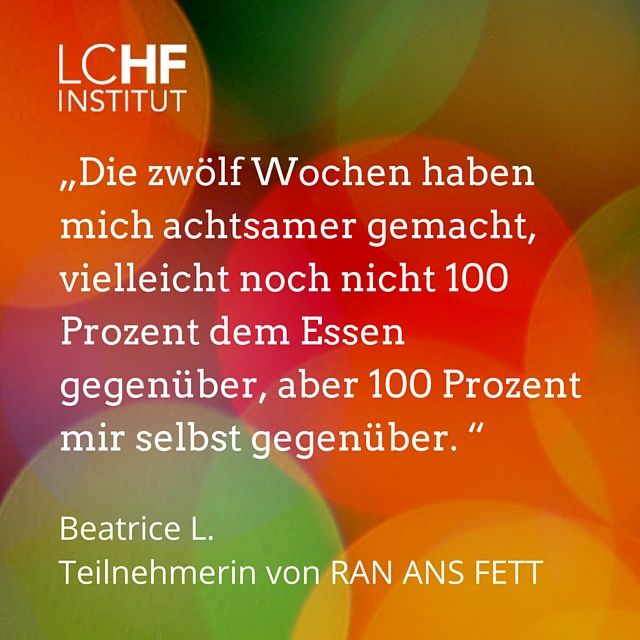 LCHF, Abnehmen ohne zu Hungern, Low Carb, Ran ans Fett, Online-Kurz, LCHF Erfahrungen